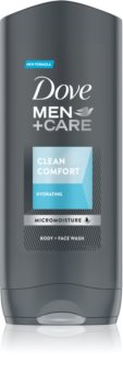 Dove Men+Care Clean Comfort Kosteuttava Suihkugeeli Kasvoille, Vartalolle ja Hiuksille