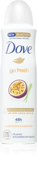 Dove Go Fresh Passion Fruit & Lemongrass purškiamasis antiperspirantas