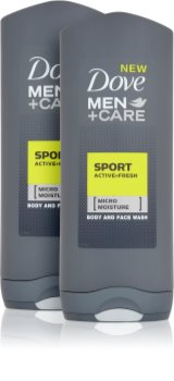 Dove Men+Care Sport Active+Fresh osvěžující sprchový gel (výhodné balení)