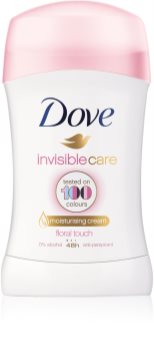 Dove Invisible Care Floral Touch твердый антиперспирант против белых пятен без алкоголя