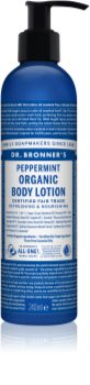 Dr. Bronner’s Peppermint frissítő testápoló tej hidratáló hatással