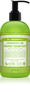 Dr. Bronner’s Lemongrass & Lime tekuté mýdlo na tělo a vlasy