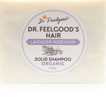 Dr. Feelgood Lavender & Rosemary Organisches Shampoo als Waschstück