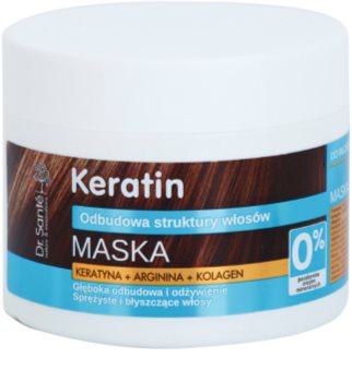 Dr. Santé Keratin máscara restauradora e nutritiva para cabelos quebradiços e sem brilho