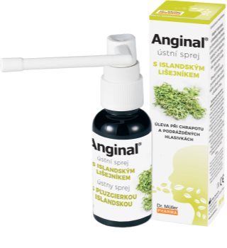 Dr. Müller Anginal® burnos purškiklis burnos gleivinei nuraminti