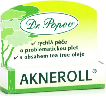 Dr. Popov Akneroll s obsahem tea tree Paikallinen Hoito Aknealttiin Ihon Epätäydellisyyksiä Vastaan