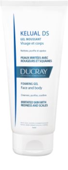 Ducray Kelual DS gel moussant doux pour nettoyer les peaux irritées visage et corps