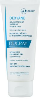 Ducray Dexyane измиващ гел за лице и тяло за суха към атопична кожа