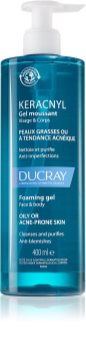 Ducray Keracnyl Reinigende Schuim Gel voor Vette Huid met Acne Neiging