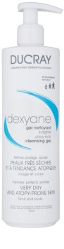 Ducray Dexyane измиващ гел за лице и тяло за суха към атопична кожа