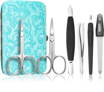 DuKaS Premium Line Solingen 126 Maniküre-Set Turquoise (+ Etui)