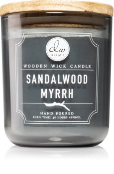 DW Home Sandalwood Myrrh vela perfumada com pavio de madeira
