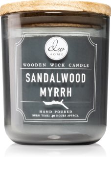 DW Home Signature Sandalwood Myrrh Tuoksukynttilä Puinen Sydän