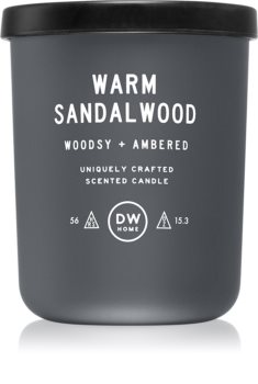 DW Home Warm Sandalwood vela perfumada  con mecha de madera