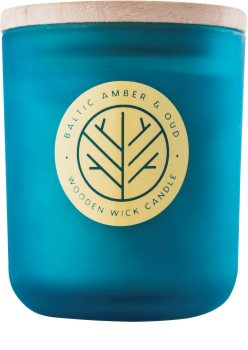 DW Home Baltic Amber & Oud Tuoksukynttilä Puinen Sydän