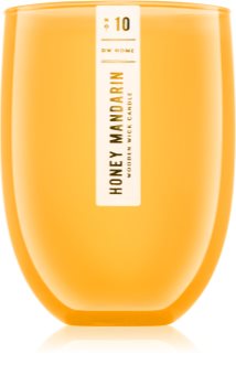 DW Home Honey Mandarin vela perfumada com pavio de madeira