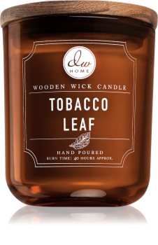 DW Home Tobacco Leaf bougie parfumée avec mèche en bois