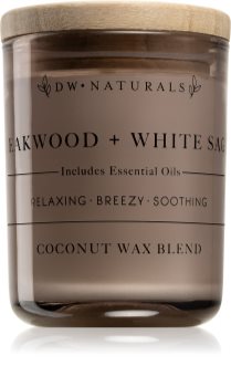 DW Home Teakwood + White Sage scented candle