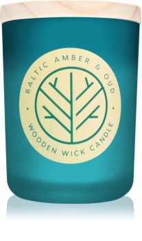 DW Home Baltic Amber & Oud scented candle Wooden Wick