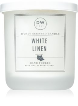 DW Home White Linen vela perfumada