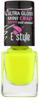 E style Mini Crazy esmalte tono neón para uñas artificiales y naturales