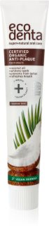 Ecodenta Certified Organic Anti-plaque Anti-Plaque Zahnpasta für gesundes Zahnfleisch mit Kokosöl