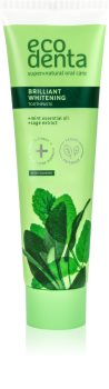 Ecodenta Green Brilliant Whitening dentifricio sbiancante al fluoro per un alito fresco