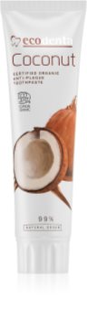 Ecodenta Cosmos Organic Coconut Fluorfreie Zahnpasta zur Stärkung des Zahnschmelzes
