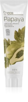 Ecodenta Cosmos Organic Papaya dentifrice blanchissant au fluor