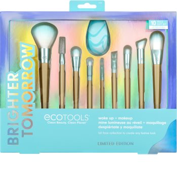 EcoTools Brighter Tomorrow Wake Up & Make Up sada štětců (pro perfektní vzhled)