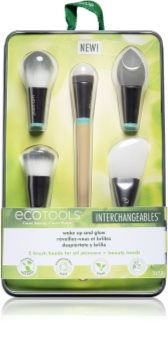 EcoTools Interchangeables™ Wake Up & Glow multifunktioneller Pinsel mit 5 Bürstenköpfen