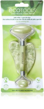 EcoTools Jade Roller & Gua Sha Massagerulle til ansigt og Massageværktøj
