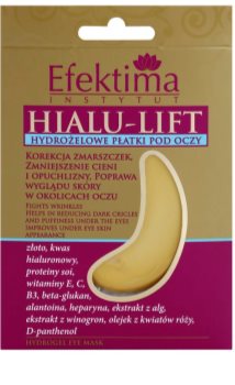 Efektima Institut Hialu-Lift maschera idrogel contorno occhi contro rughe e occhiaie