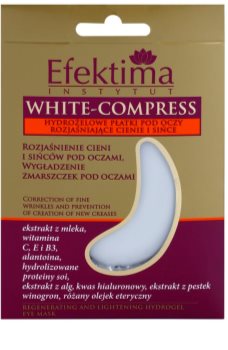 Efektima Institut White-Compress mascarilla de hidrogel para contorno de ojos antiarrugas y antiojeras