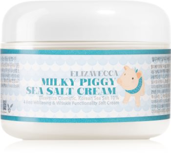 Elizavecca Milky Piggy Sea Salt Cream schützende und feuchtigkeitsspendende Creme mit erneuernder Wirkung