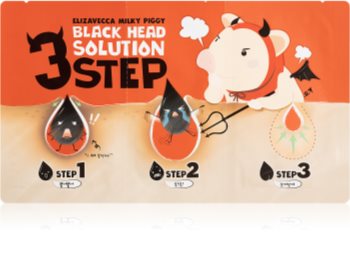 Elizavecca Milky Piggy 3 Step Black Head Solution Kolmivaiheinen Hoito Mustapäille