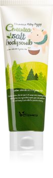Elizavecca Milky Piggy Greentea Salt Body Scrub esfoliante de limpeza corporal com chá verde