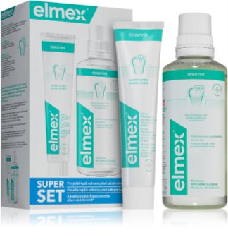 Elmex Sensitive Plus Mutes dobuma kopšanas komplekts (jutīgiem zobiem)