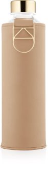 EQUA Mismatch Sienna glass water bottle + cover