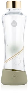 EQUA Metallic Gold glass water bottle