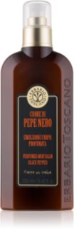 Erbario Toscano Black Pepper parfémovaný balzám na tělo pro muže