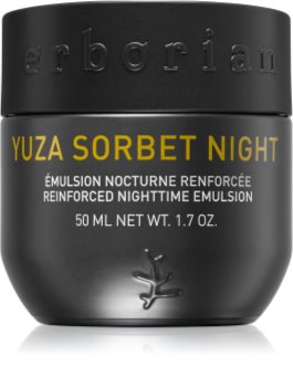 Erborian Yuza Sorbet emulsie pentru noapte ce ofera luminozitate pentru fermitatea pielii