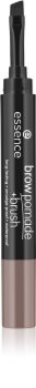 Essence Brow Pomade + Brush creion pentru sprancene cu pensula