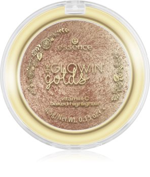 Essence The Glowing Golds rozjaśniający puder spiekany