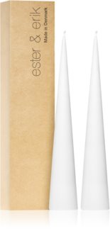 ester & erik cone candles pure white (no. 31) Koristeellinen Kynttilä