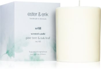 ester & erik scented candle pine tree & oak leaf (no. 66) aроматична свічка замінний блок