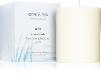 ester & erik scented candle liquorice & heather (no. 81) vonná sviečka náhradná náplň