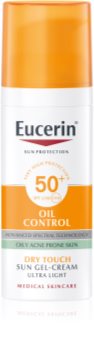 Eucerin Sun Oil Control crema-gel cu efect de protectie a fetei SPF 50+