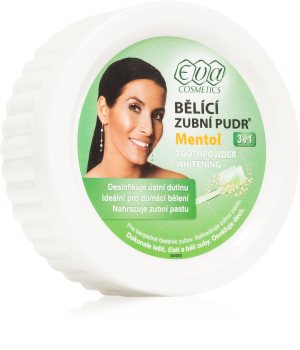 Eva Menthol bělicí zubní pudr 3 v 1