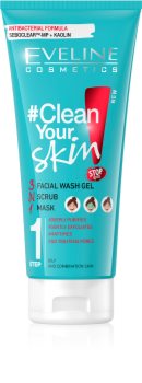 Eveline Cosmetics #Clean Your Skin čisticí gel 3 v 1